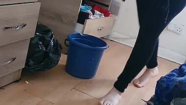 Step mom fucked through thongs and leggings by step son