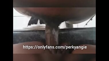 (POV) Step Mom Stuck Sink Fucks Step Son on Kitchen Counter - Amateur