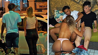 Son Having A Threesome With His Colombian Stepmom For Money