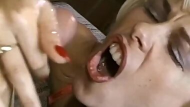 Mom Jerks Off Happy Son Who Then Cums On Her Tits