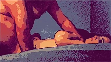 Wife gets fucked Lunch Time Noon Sex Sexy secretary huge tits orgasm Latina Mom