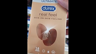 Step mom in leggings buying XXL condom for step son