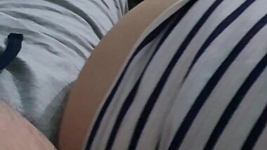 Romanian girl caught naked with big ass next to step son