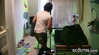 German Hot Mom Seduce To Fuck by Step-Son when home alone