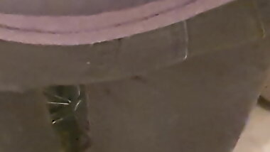 Indian pussy fucked through jeans by Pakistani step son