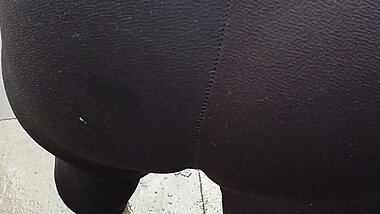 Step mom in leggings stuck under shelf get fucked by son