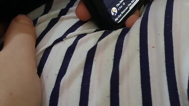 Step son fucking and cumming on step mom nails