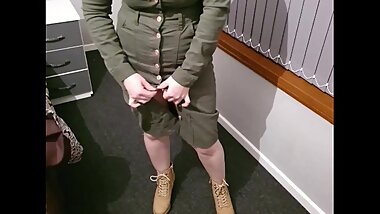 Step mom take off clothes and fuck step son during an interview for Hustler