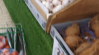 Muslim step mom with hijab fucked in supermarket by step son