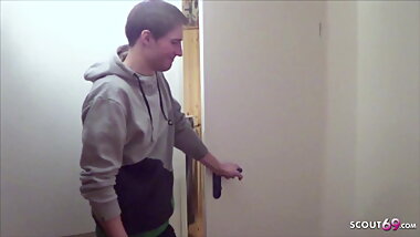 STEP SON CATCH GERMAN MOTHER LESBIAN AND JOIN IN THREESOME