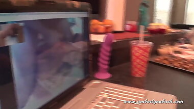 Amber Lynn Bach Baking Cookies, Amber at Home 67