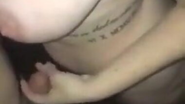 Milf Mom sucks her son's University friend in night stayover