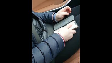 Step mom caught fucking in the car with step son