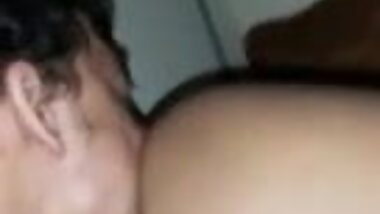 Policz young son licks her mom's asshole