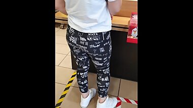 Step son cum on step mom leggings and pulled them out for fuck in quarantine