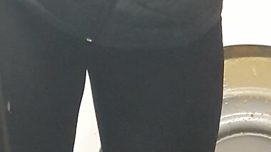 Stepmom in ripped leggings has sex with Pakistani stepson