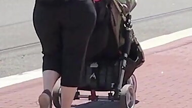 Nice milf walking son