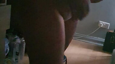 Step mom pulled off thongs in front of step son before work