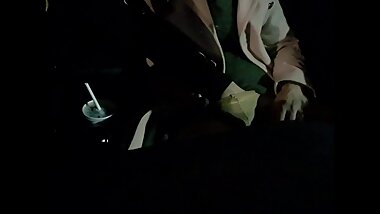 Step son hand slips into step mom panties touching her pussy while driving