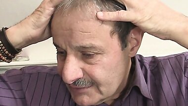 Mature couple seduce sons girlfriend into 3some