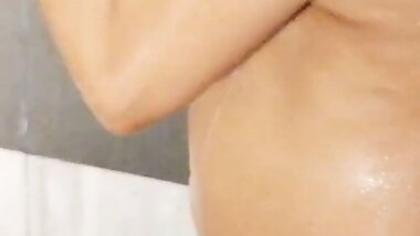 indian Actress naked bathing big boobs with wet juicy pussy in bath room recorded by servant