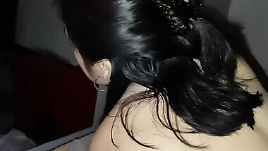 Stepmother and stepson share a bed in a hotel room