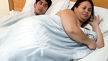 Stepmom visit stepson bed and riding cowgirl slut bbw