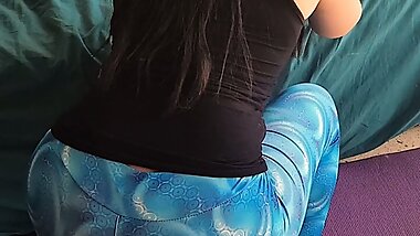 And well... I fuck her while she does YOGA EXERCISE