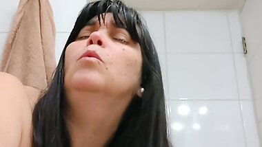 Mommy fucked by strangers in toilet
