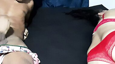 I masturbate while talking to my stepmom in her bed