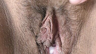 Slutwife Milky Mari gladly take huge creampie in her pregnant hairy pussy while her huge boobs are swaying!