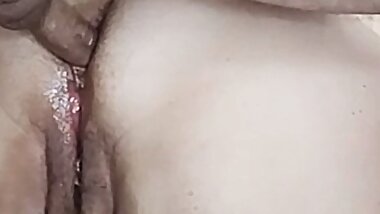 stepson fucks me in my narrow ass and fills it with cum close up