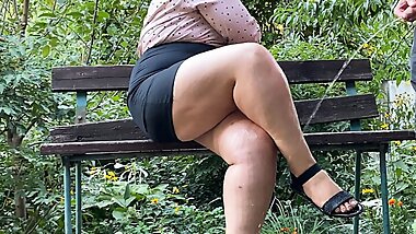 Stepmom please let me pee on your sexy legs