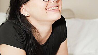 Compilation cum in mouth and girl gives slippery messy blowjob to her prurient male.