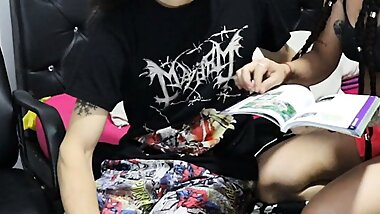 stepdaughter your mother is not here come and I'll show you something