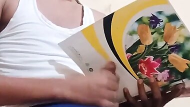 Stepmom fucked her son while studying with big cock with Clear Hindi audio