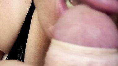 My wife sucks and swallows me