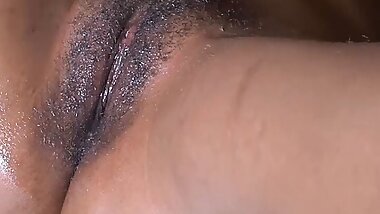 African girl seduces girl's boy friend into licking her pussy