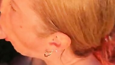 Stepmom experienced stepson big cock for the first time in her secret location