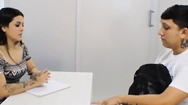 Will do anything to get my whore teacher to help me