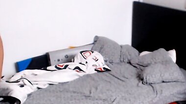 MILF Maid lets boss grab her huge natural breasts