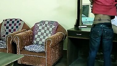 Indian hot milf aunty has hot sex with house servant!! Hindi full HD sex