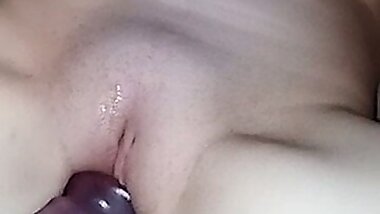 My stepmother caught with the dildo and fucked right away