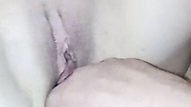 With your hand in the pussy.