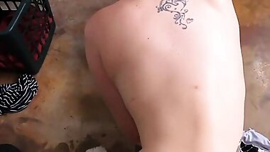 Seducing curvy stepmom sucks taboo cock during POV sex