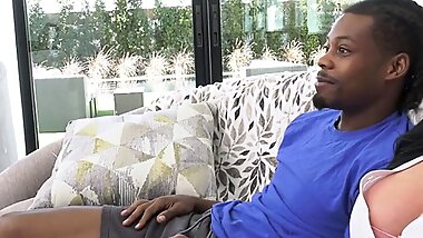 Jennifer White gets facial by 2 BBCs in front of cuck stepson