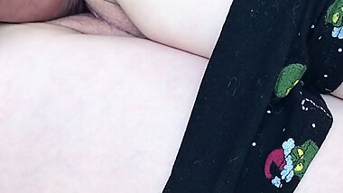 Let's do This While We're Home Alone. Fuck Stepmom. Pussy and Creampie Close-Up.