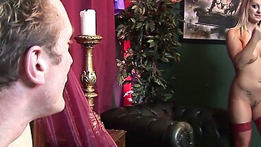 Her stepson is ready to fuck her pussy right away