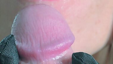 I adore taking care of him even when he's finished - amateur MILF blowjob