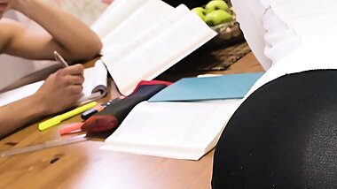 Frustrated Stepmom Seduces Stepson With Her Cock Hungry Pussy - LETSDOEIT